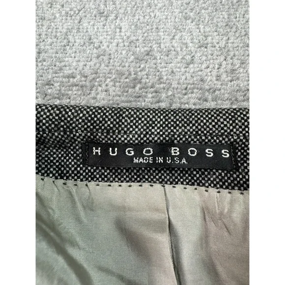 Hugo Boss Suit Jacket 40 R Black Cashmere Colombo Rossellini Designer Luxury USA